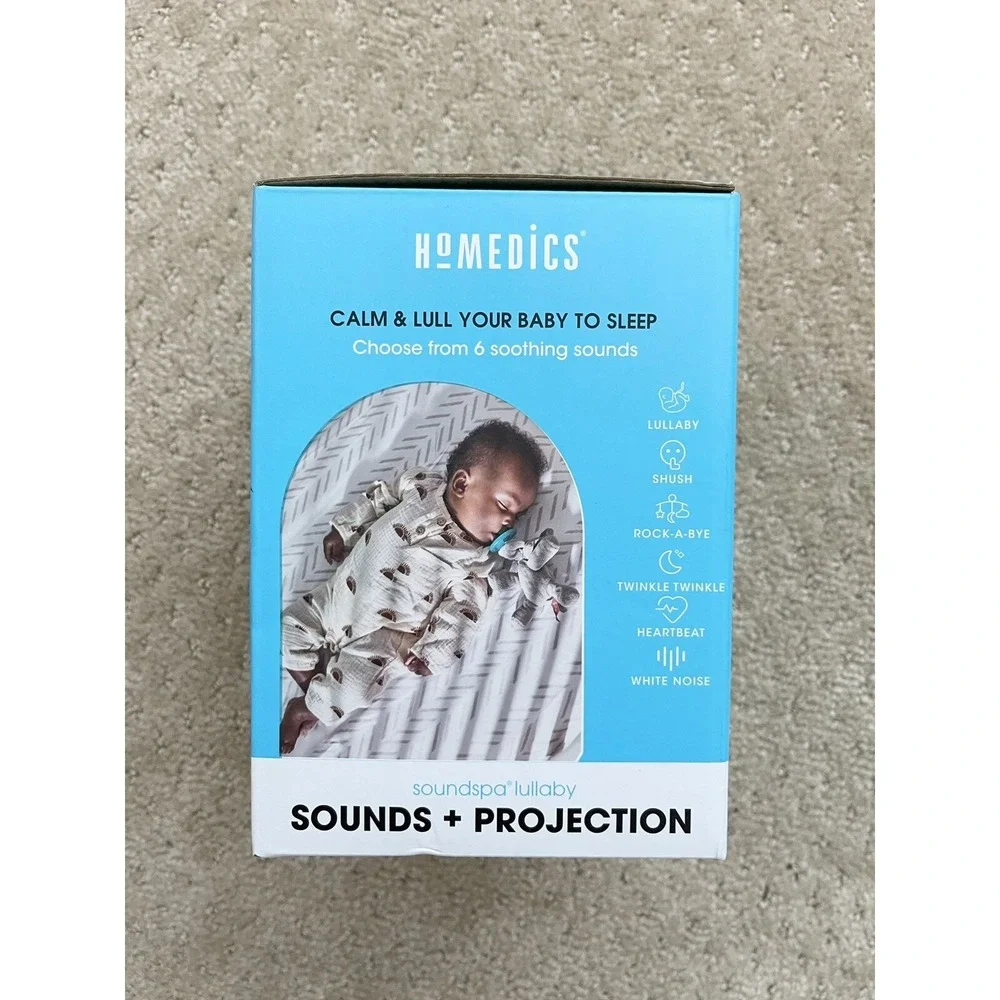HOMEDICS (NEW)Sound Spa Lullaby Sound + Projection Baby 6 Sounds Timer Machine